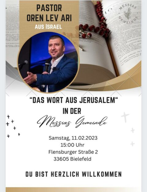 Israel Pastor Oren aus Jersualem messianische Gemeinde Bielefeld